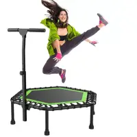 在飛比找momo購物網優惠-【Jump Power】專業健身款六角帶扶手韻律跳床(健身彈
