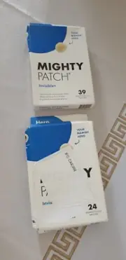 Mighty Patch Invisible+ Hydrocolloid Acne Pimple Patches 2 Packs (24 Ct + 39 Ct)