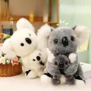 Stuffed Animal Mum and Baby Koala Plush Toy Collectible 11.02inch Comfortable