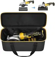 Tool Bag for DEWALT ATOMIC 20V MAX/for DOVAMAN/for Worx WX439L/ for GALAX PRO Circular Saw Storage Organizer for Blade, Adapter, Blade Wrench, and Rip Guide（Case Only）