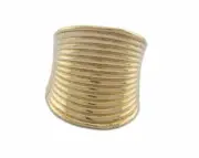 Adjustable Ring Raw Brass 23mm (16.5mm 6US inner size - Adjustable ) OZ3342