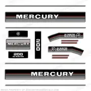 Fits Mercury 1986-1989 200HP Outboard Engine Decals