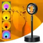 LED 16Colors Rainbow Sunset Projection Lamp Modern Romantic Remote Control Light