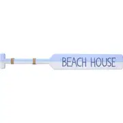 LVD MDF Oar Beach House Coastal Home/Room/Lounge Hanging Wall Decor 100x12cm