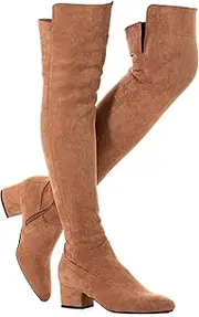 [N.N.G] Women Boots Winter Over Knee Long Boots Fashion Boots Heels Autumn Quality Suede Comfort Square Heels Plus Size