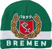 Generisch Bremen Beanie 2.0 Winter Hat 1899, Black, White, Green, red, Yellow, 59