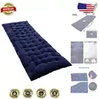75x28 Inches Folding Cot Pad - Soft Velvet Sleeping Mattress, Lightweight Travel