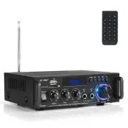 Stereo Audio Amplifier, 300W Home 2 Channel Wireless Bluetooth 5.0 Power Ampl...