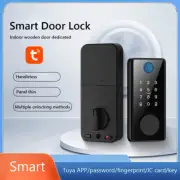 Electronic Keyless Smart Lock Deadbolt Fingerprint Door Lock+Keypad Code IC Card
