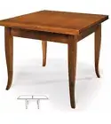 Table Squared Book Wooden Cooking BAR Classic Art Povera Finished Bassano