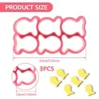 3Pcs Fish Cookie Cutter Plastic Fish Cookie Mold Reusable Fish Cracker GoZlU
