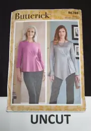 Butterick Sewing Pattern B6788 LRG-XL-XXL Misses Stretch Knit Pullover Top Tunic