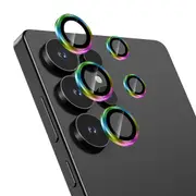 ZUSLAB Galaxy S25 Ultra Camera Lens Screen Protector Tempered Glass Individual Metal Ring Lens for Samsung (2025) - Iridecent
