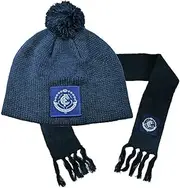 [Carlton Blues] AFL Footy Baby Infant Toddler Beanie Scarf Pack