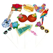 Hawaiian Luau Photo Props (Pack of 12)