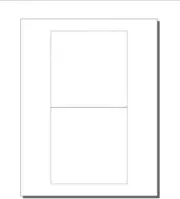 Print-Ready CD Front Inserts, 2-UP on Di-Cut 8.5"x11" White Cvr Paper-100 Sheets