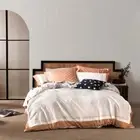 Linen House Vivienne Brandy Duvet Doona Quilt Cover Set Super King Size