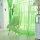 Suitable Fashion Curtain Tulle Divider Panel Room Scarf Voile Colorful