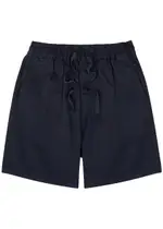 Les Deux Otto Stretch-cotton Shorts - Navy - S S