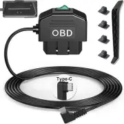 Dash Cam OBD Hardwire Kit, Camera USB Type C Kit with Black