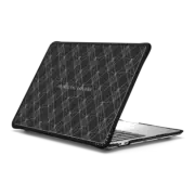 MacBook Pro 13-inch (M1 / M2 / Intel) Impact Case Pyramid Grid - Noir MacBook Case