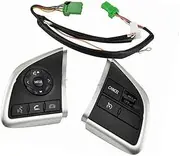 KIXURO Car Cruise Control Button, for Mitsubishi, L200 2015, for Eclipse Cross 2016-2018, for Mirage Car Steering Wheel Cruise Control Buttons Remote Control Volume Button Automotive Cruise Control Sw