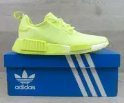 Adidas NMD R1 Boost Ultra Shoes Pulse Yellow White Womens 7 New Fast Shipping