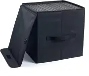 Vinyl Record Storage Box for 12-inch Records,Pack of 1-13.7x 12.9x 12.9 Inch LP