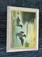 Vintage Jerry Raedeke, artist Retired jewelry box Loon Song III Tune Love Story