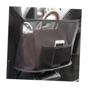 Car Net Pocket Handbag Holder, Mesh Vehicle Storage Organizer Between Front