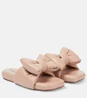 [Off-White] Off-White Padded nappa slippers AU 4 beige