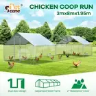 Chicken Coop Dog Pet Enclosure Rabbit Hutch Run Walk In Chook Pen Cage Shelter
