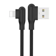 2Pcs 2.4A Type C Fast Charging Double Elbow Data Cable For Huawei P30 Pro Mate 30 5G Xiaomi 9Pro Redmi K30 S10+ Note 10 5G