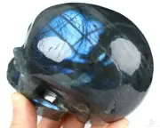 5.0" Labradorite Carved Crystal Skull,Realistic, Crystal Healing