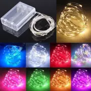 2X 20//50/100 LED String Fairy Lights Copper Wire Battery Powered Waterproof