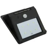 Cordless Outdoor Motion Sensor LED Wall Light Works in the Dark Solar Powered