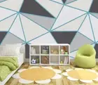 3D Abstract Geometric Wallpaper Wall Mural Removable Self-adhesive 923