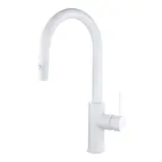 Mondella Resonance 35mm White Side Lever Multi-Function Sink Mixer WELS 5 Star 6L/min