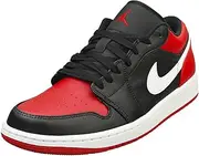 [Nike] Air Jordan 1 Low Men's Shoes Alternate Bred Toe 553558 066, White/Black, 9.5