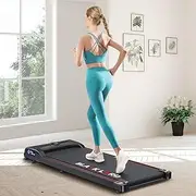 [Black Lord] Walking Pad Under Desk Treadmill WK2 Series, Home Office Gym Exercise 2.2HP Fitness Electric Equipment with Remote Control, Cardio Aerobic Trainer for Jogging Running, Black