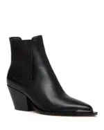 Paige Women's Lyra Pointed Toe Stretch Block Heel Ankle Boots