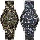 Guess Women's Stainless Steel Ion Plated Animal Leopard Print 38mm Watch