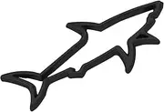Car Badges Emblems - Hollow Shark Animal Sticker for Car,Metal Hollow Sea Animal Side Label Weatherproof Sun-Proof for Most Vehicle Tailgates
