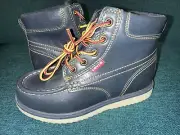 NEW LEVI’S BOYS NAVY HIGHTOP BOOTS DEAN ULTRA 546731-09U SIZE 1M New In Box!