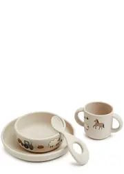 Liewood Kids Vivi Printed Silicone Tableware set - Multicoloured - One Size ONE SIZE