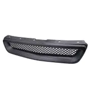 Car Carbon fiber Mesh ABS Front Hood Grille Grill For 96-98 Honda Civic EJ/EK JDM Type R Carbon fiber color