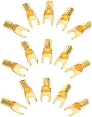 ELAYARD High Performance 20pcs Aluminum U-Shaped Car Audio Connectors Easy Fit for Subwoofer Amplifier Systems
