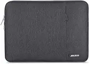 MOSISO Laptop Case 13.3 inch, 13-13.3 inch Laptop Sleeve Compatible with MacBook Air/Pro 13 / Pro 14, HP Dell ASUS Lenovo Notebook, Polyester Vertical Computer Sleeve Bag with Pocket, Space Gray
