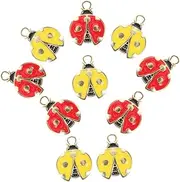 [TEMPNAP] Small Jewelry Charms Ladybug Beads for Diy Jewelry Making Boys and Girls Charm Bracelet