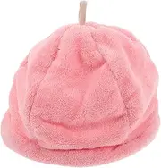 TOVINANNA Shower Cap Hair Towels Hangers Bracelet Hair Bands Pocket Hand Warmer Mini Hand Warmer Enamel with Lid Drying Rack Shaving Brush Cotton Hair Towel Wrap for Women Coral Fleece Pink